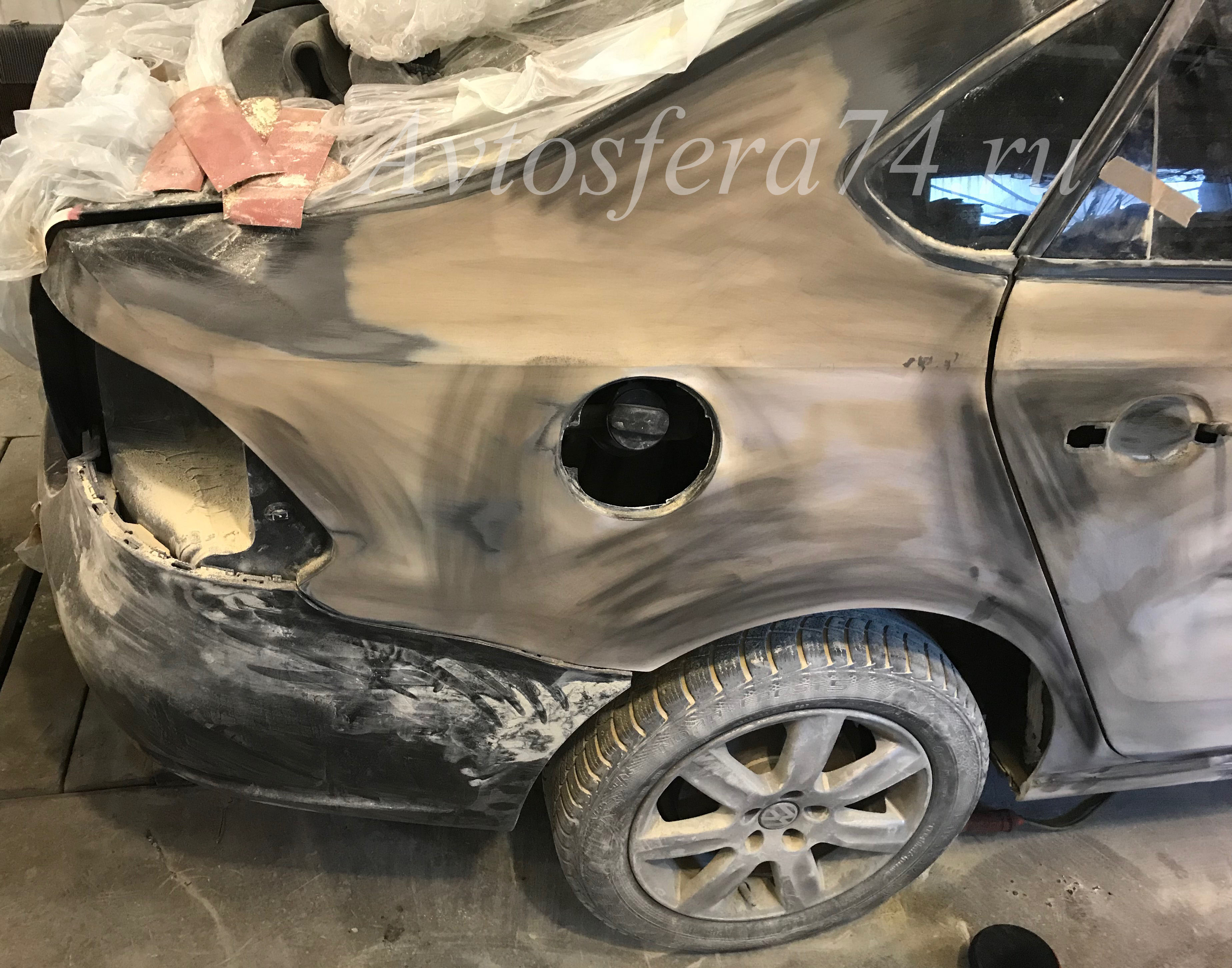 Volkswagen Polo Sedan ремонт крыло дверь бампер