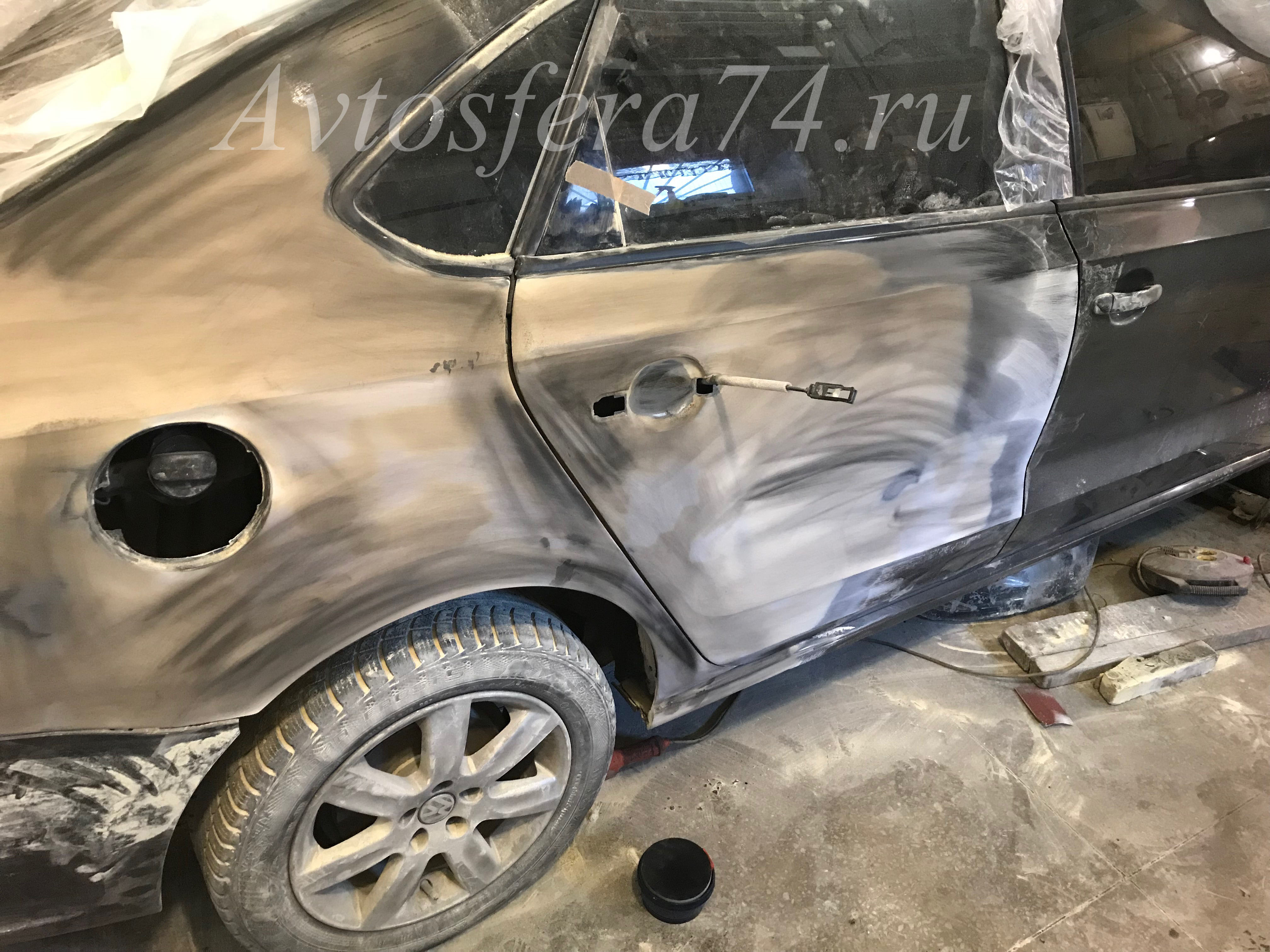 Volkswagen Polo Sedan ремонт крыло и дверь